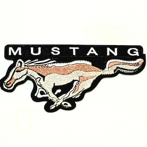 Iron On Mustang Patch: Horse Applique