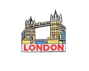 Tower Bridge London Patch: Iron-On Souvenir (6.5x6cm)