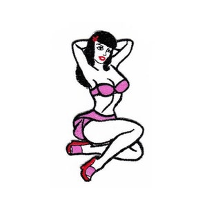 Pin up girl patch