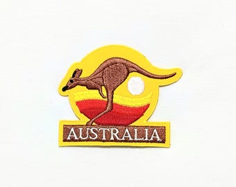 3 インチのオーストラリア国旗カンガルー昇華パッチバッジ。 - Etsy 日本