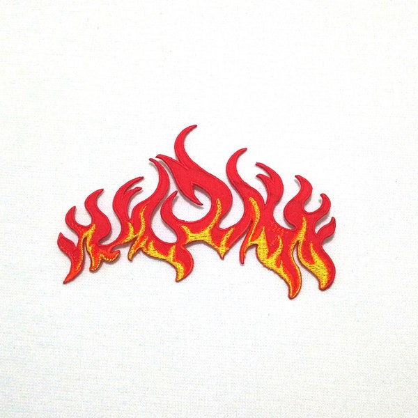 Flames Iron On Patch