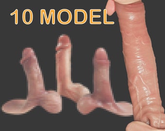 Modelo 10 - Funda para pene - Placer masculino - Extensor de pene - Funda masculina - Funda para consolador de silicona - Juguetes sexuales de fantasía - Potenciador de circunferencia grande