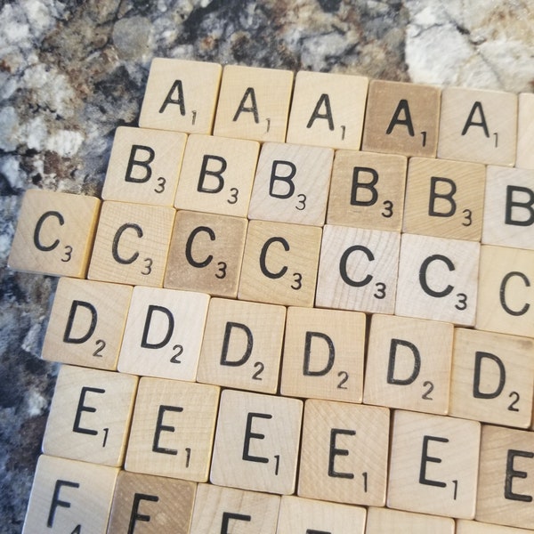 Single Scrabble Anagram Tiles, You PICK Scrabble Tile Letters, Single Alphabet Letter, Vintage Scrabble Letters, Vintage Anagrams for Crafts