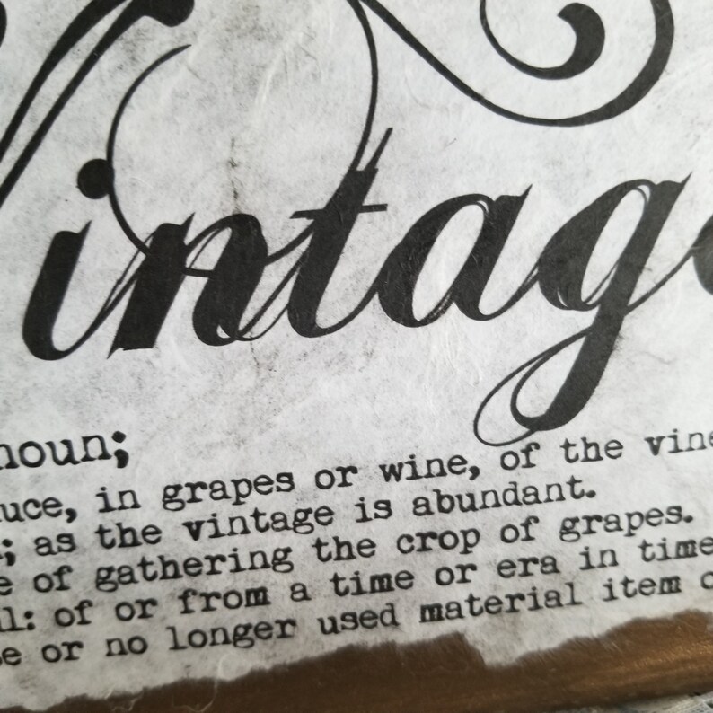 Vintage Definition Dictionary Wall Decor Word Sign Etsy