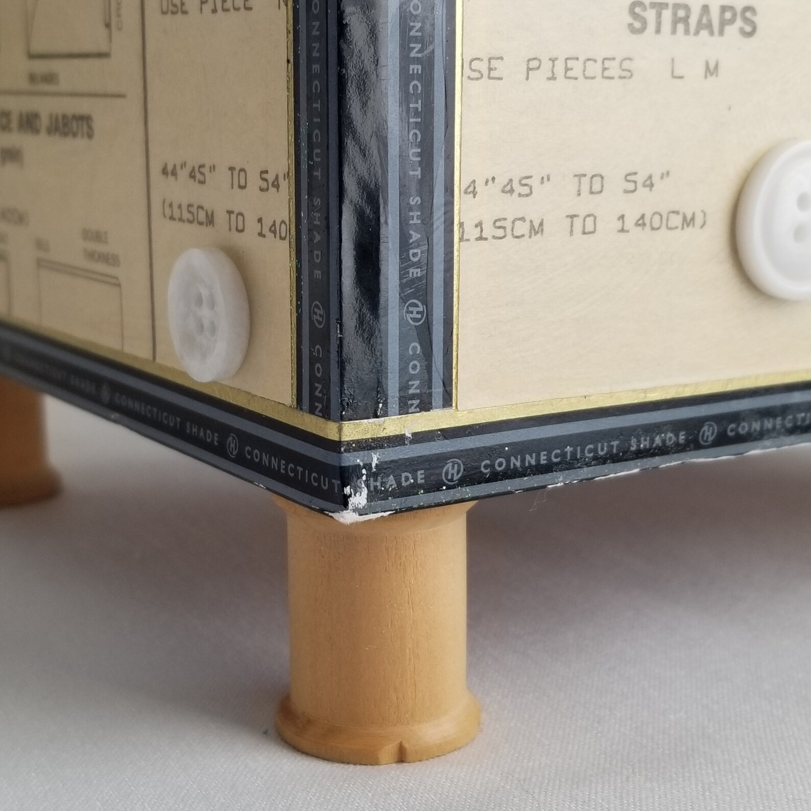 Sewing Themed Notions Box Keepsake Box Memory Box Altered Etsy