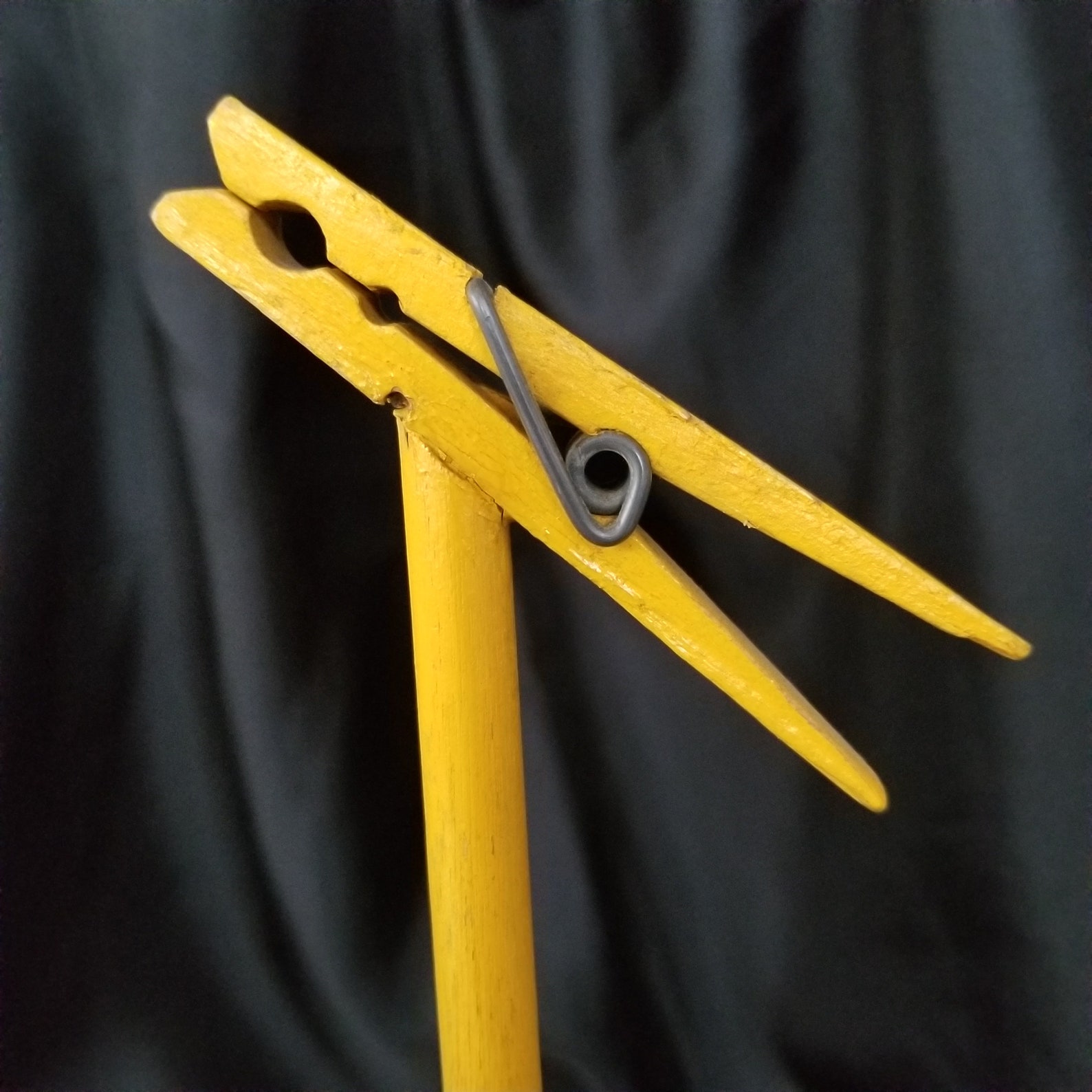Wood Clothespin Holder Stand Picture Stand Notes or Mail Etsy
