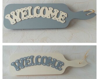 Bread Board Country Welcome Sign, Farmhouse Welcome, Country Welcome Signs, 14x4, Cutting Board Wall Decor, Kitchen Welcome