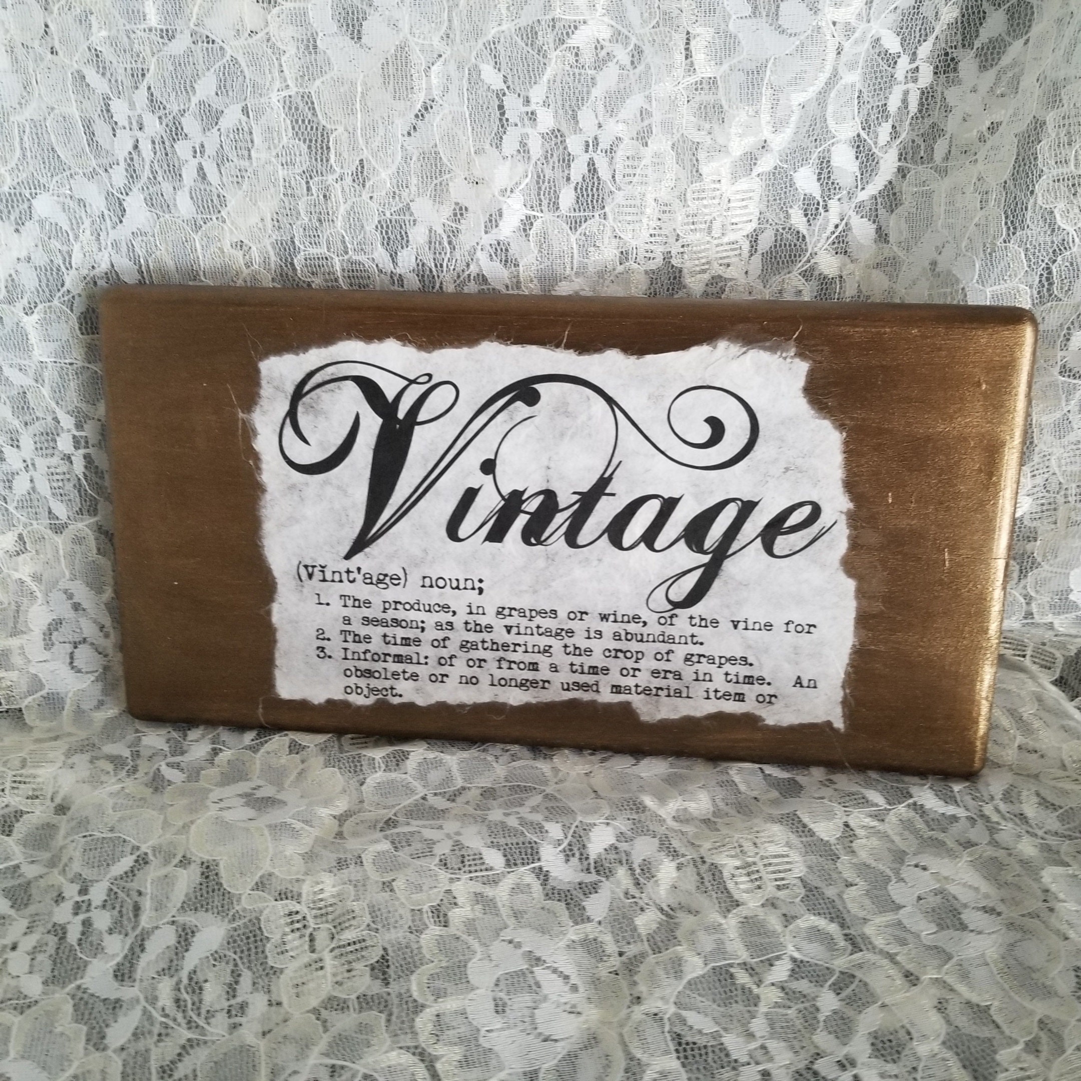 Vintage Definition Dictionary Wall Decor Word Sign Etsy