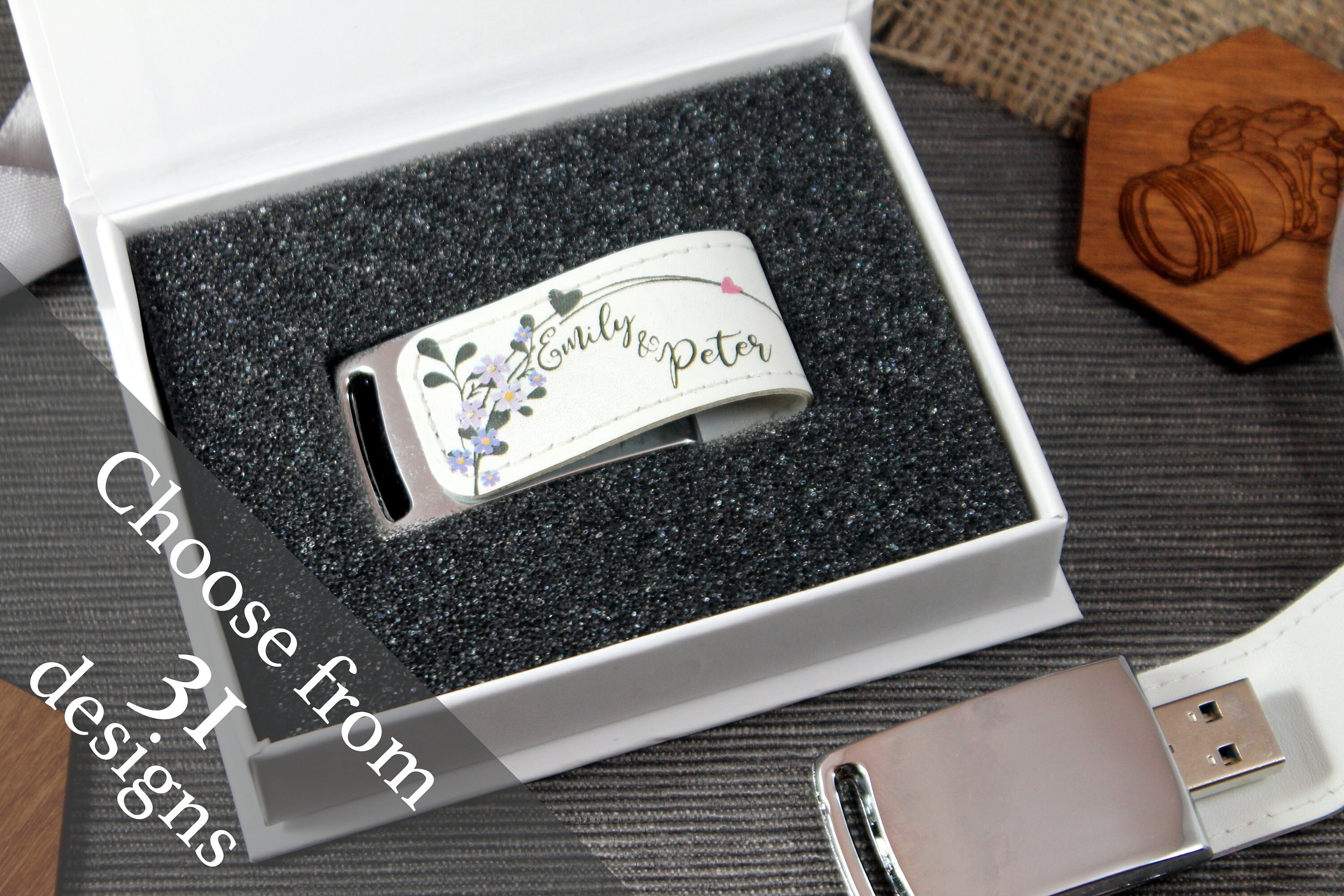 Personalised wedding USB stick for photographers 32GB USB3.0 Etsy