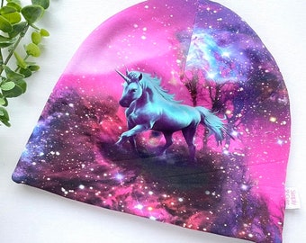 Celestial unicorn beanie, Celestial beanie hat, Kids Unicorn beanie , Unicorn chemo hat, Gift for unicorn lovers, Winter beanie hat