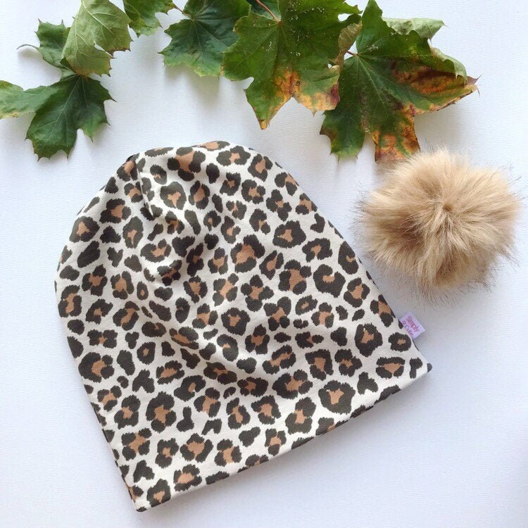 Leopard Print Beanie  A Bushel N A Peck Co