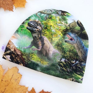 Child dinosaur beanie, Kids dinosaur beanie, Toddler dinosaur toque, Handmade dinosaur beanie, Daddy & son matching beanies, Triceratops Hat