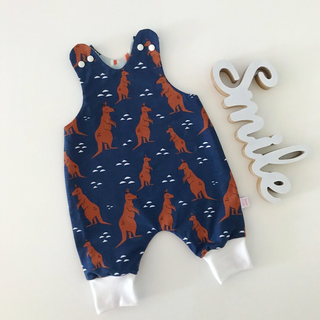 Unisex Kangaroo Dungarees, Kangaroo Baby Clothes, Australia Inspired ...