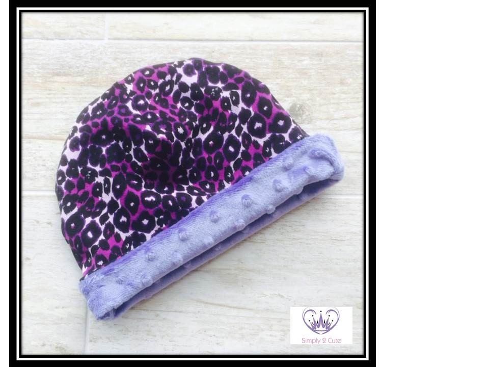 toddler purple winter hat