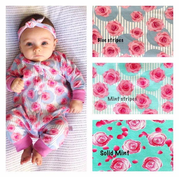 footless romper baby girl