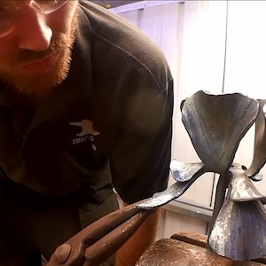 Szablon do samodzielnego kucia - Kwiat irysa - DXF i PDF