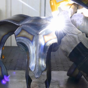 DIY Ram Skull welded sculpture patterns/templates - DXF and PDF image 4