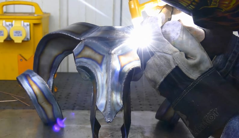 DIY Ram Skull welded sculpture patterns/templates - DXF and PDF image 4