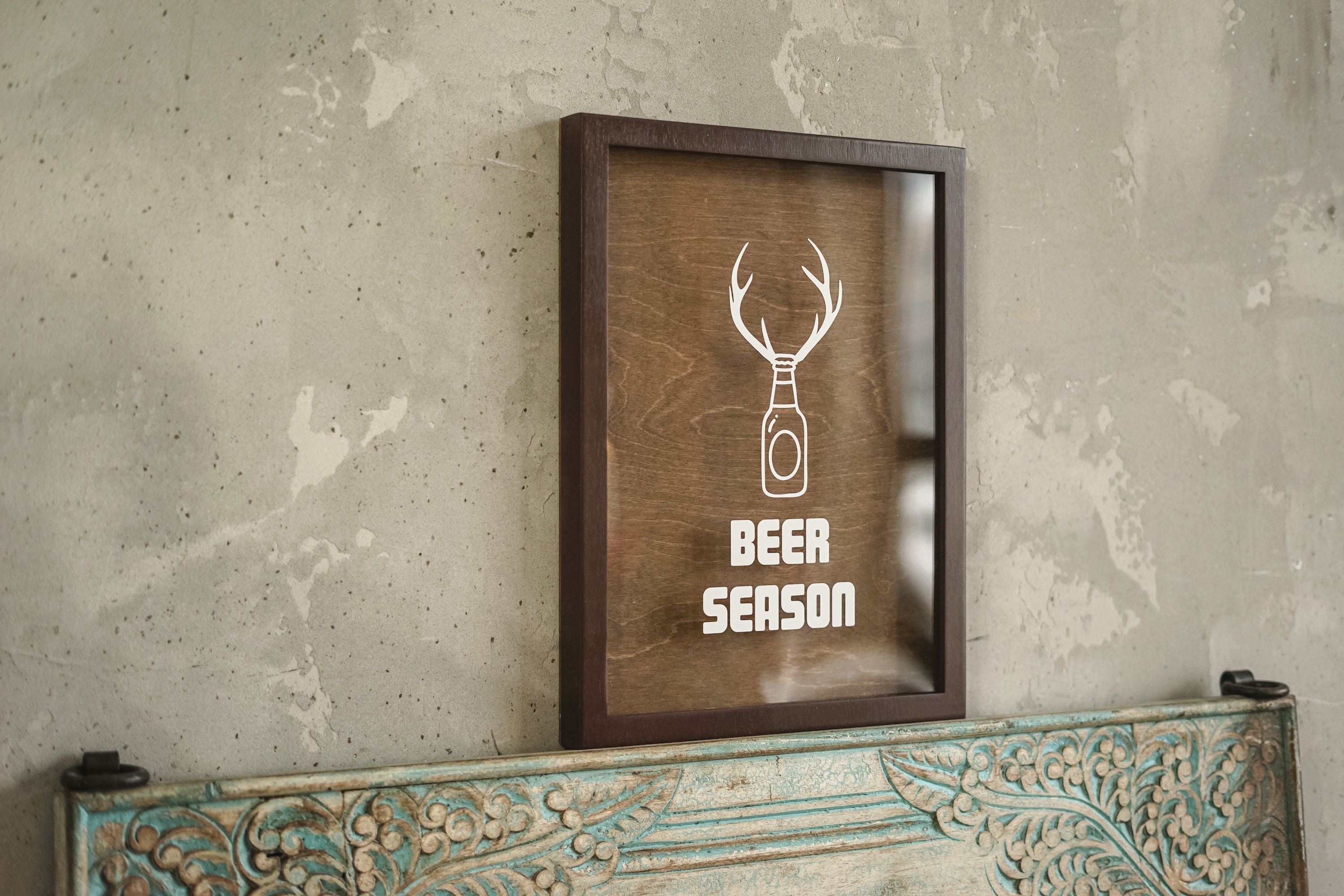 Beer caps holder Beer lover gift Beer drop box Cork caps Etsy