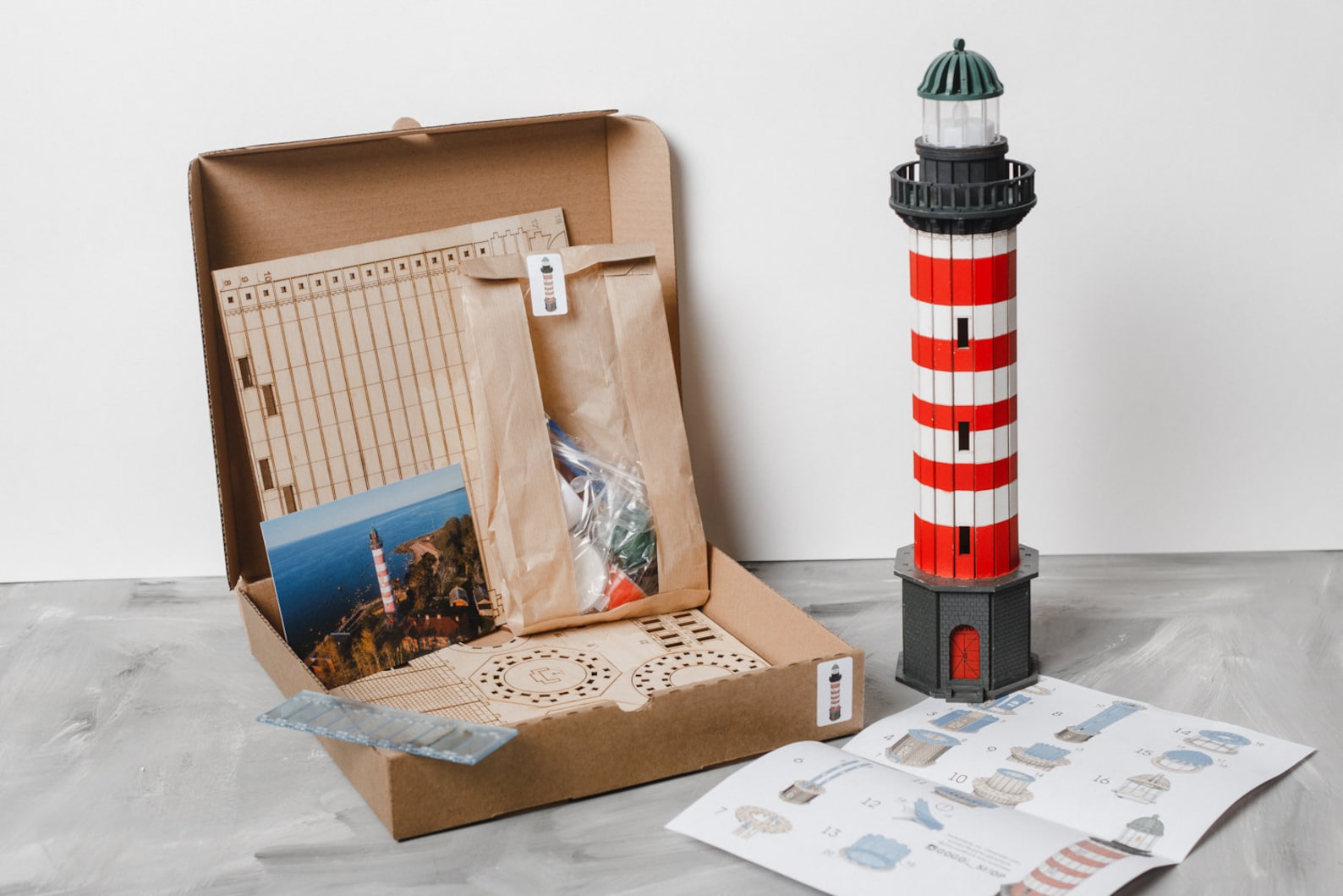 Craft DIY kit for adults wooden crafting kit lighthouse | Etsy