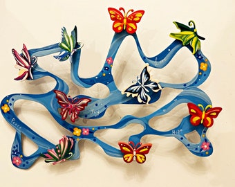 Affection in Metal: Elevate Your Space with 'Butterflies' Wall Sculpture