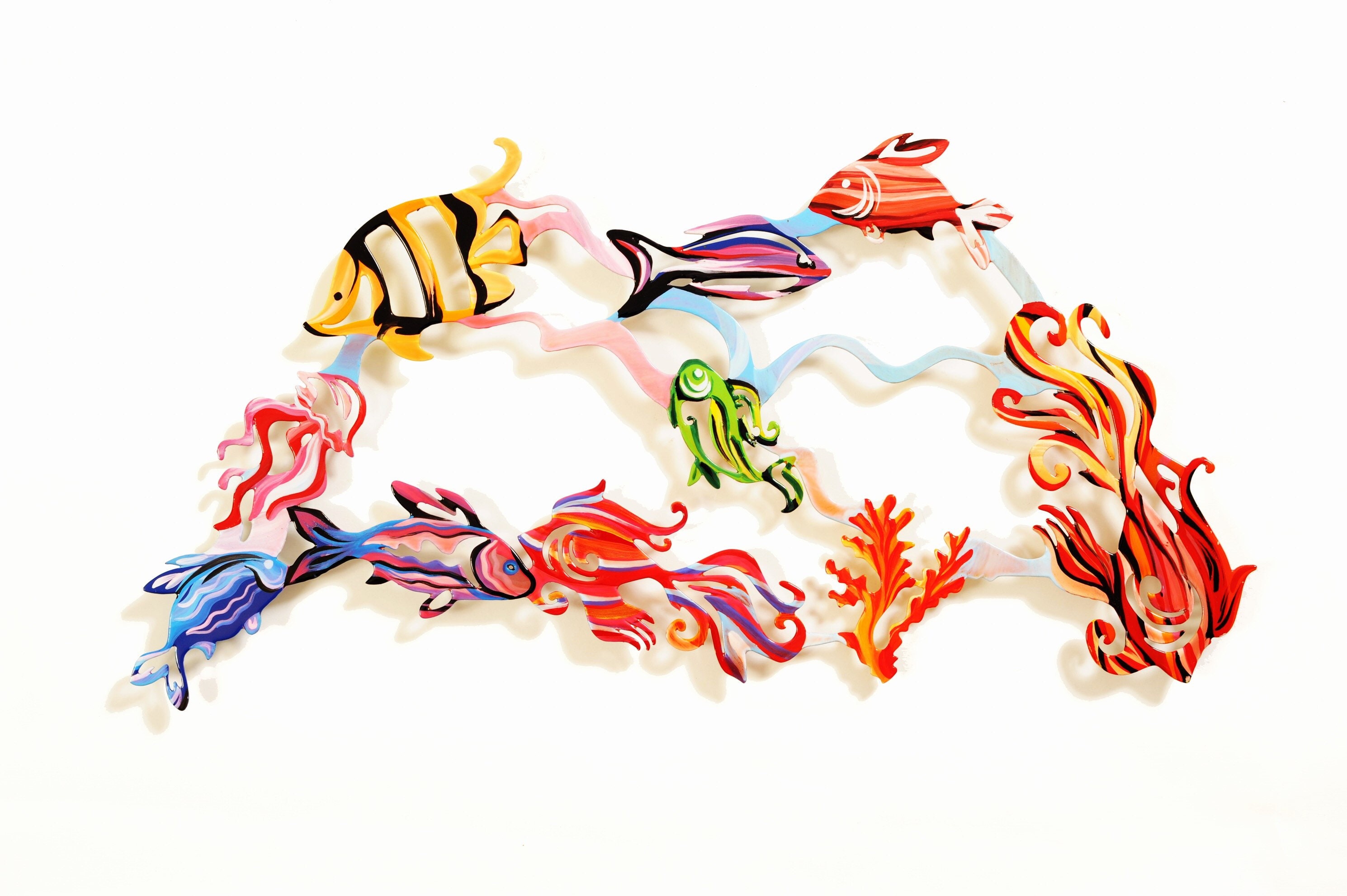 Fish Metal art Wall Hanging Wall Sculpture Home decor Etsy