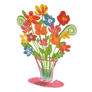 Flowers Vase, Metal Vase, Multicolor Metal Flower Vase Sculpture, Home Decor, Table Decor, Table Centerpiece, Limited Edition