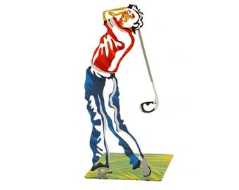 Swing into Style: The Golfer Metal Bookend and More for Your Book Collection