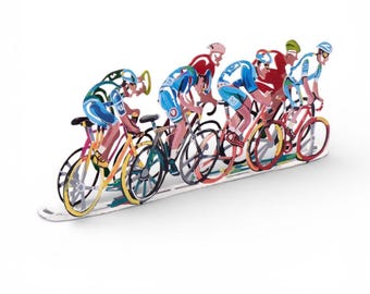 Bicycles "The Race Special Edition”, Table Sculpture, Bicycle Sculpture, bicycle art, bicycle artwork, Metal Art, Tabletop, Metal bicycles