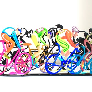 Bicycles Art &quot;The Race&quot; , Table Sculpture, Bicycle Sculpture, bicycle art, bicycle artwork, Metal Art, Table Decor, Metal bicycle,bike parts