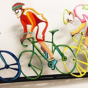 Bicycles &quot;The Race 6”, Table Sculpture, Bicycle Sculpture, bicycle art, bicycle artwork, Metal Art, Tabletop, Metal bicycles