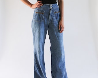 Vintage 70er Jahre Wrangle Glöckchen Boden | 70er Jahre Glockenboden | Pfeil Jeans | 70er Jeans | Wrangler Jeans
