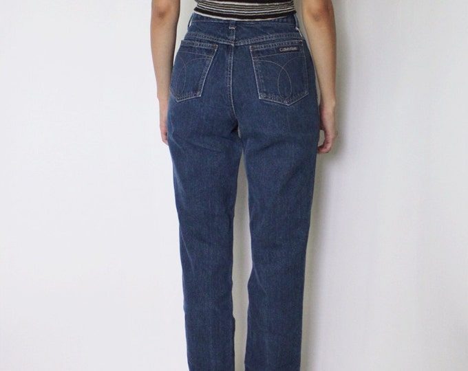 Vintage 1980s Calvin Klein Jeans 24 High Waist Denim Jeans - Etsy