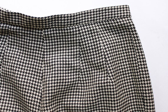 Vintage 1980s Houndstooth Trousers 24.5 | High Wa… - image 7