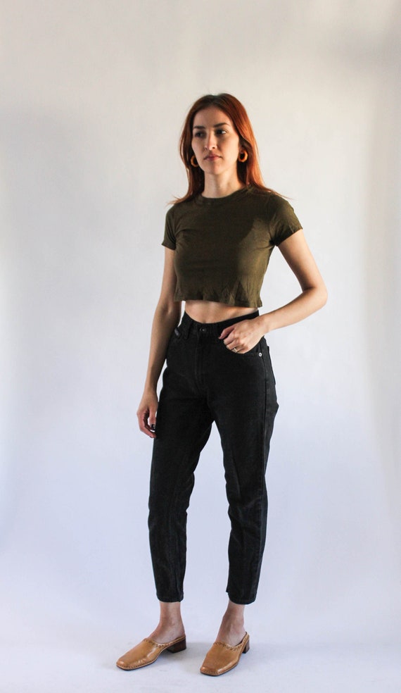 Vintage 90s Black DKNY Jeans 23 | 90s High Waist F