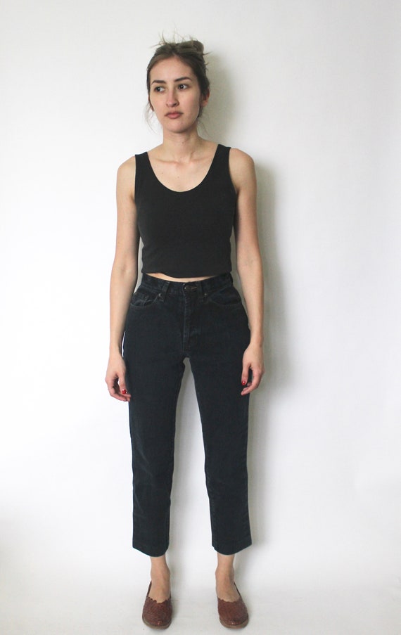 gap mom jeans black