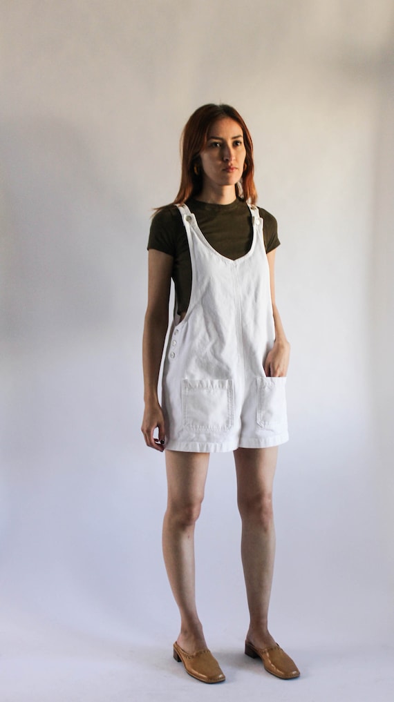 Vintage 1990s White Denim Jumper | 90s White Jumpe