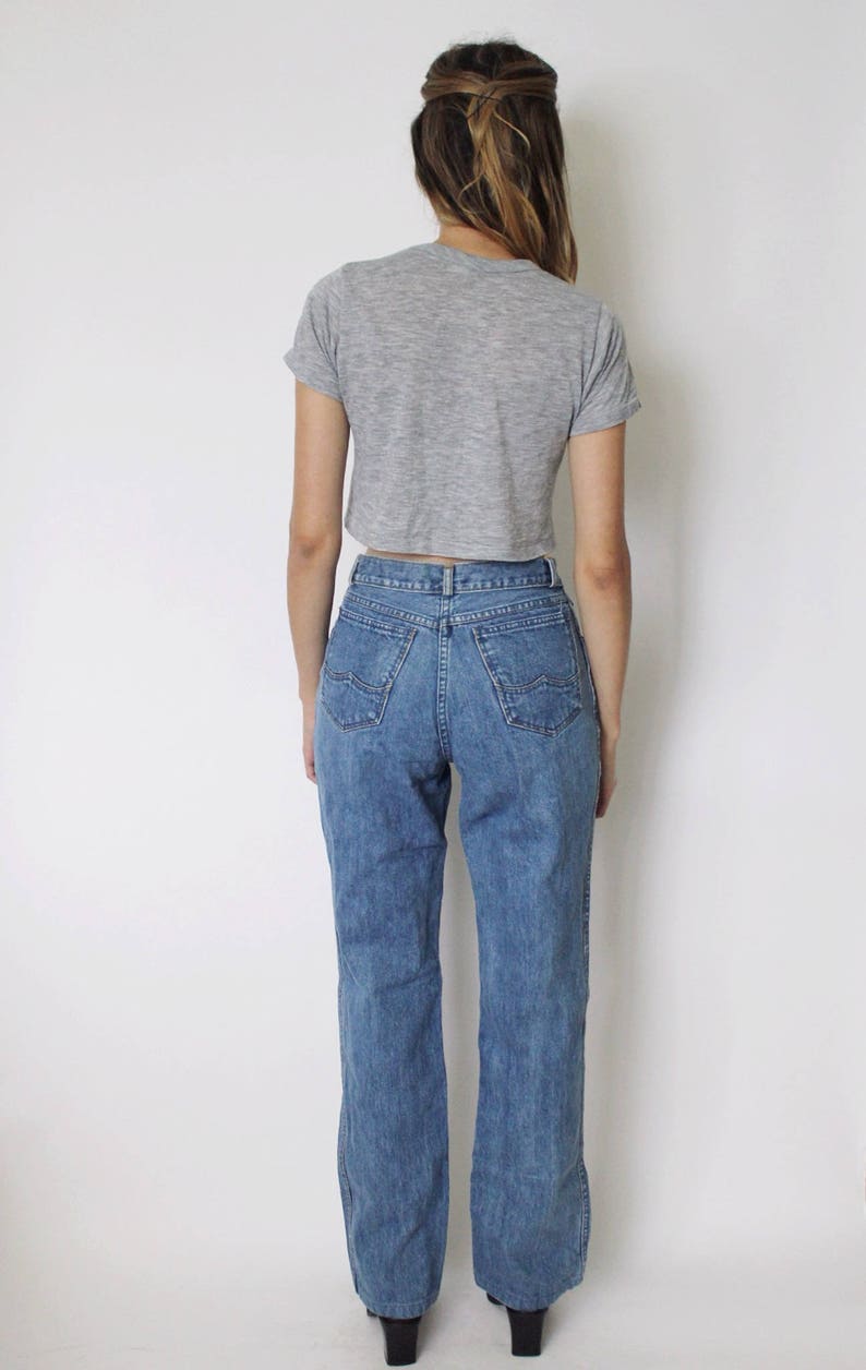 Vintage 1970s Denim Jeans 25 High Waist Denim Jeans 70s | Etsy