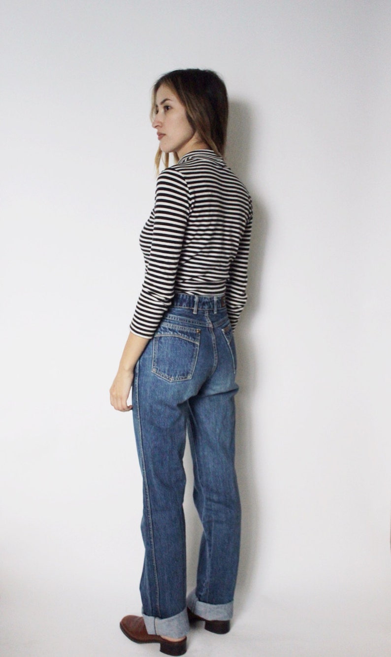 Vintage 1970s Denim Jeans 26 70s Denim Jeans High Waist | Etsy