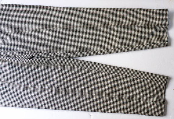 Vintage 1980s Houndstooth Trousers 24.5 | High Wa… - image 8