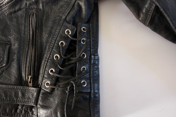Vintage Biker Leather Jacket M | Leather Jacket |… - image 8