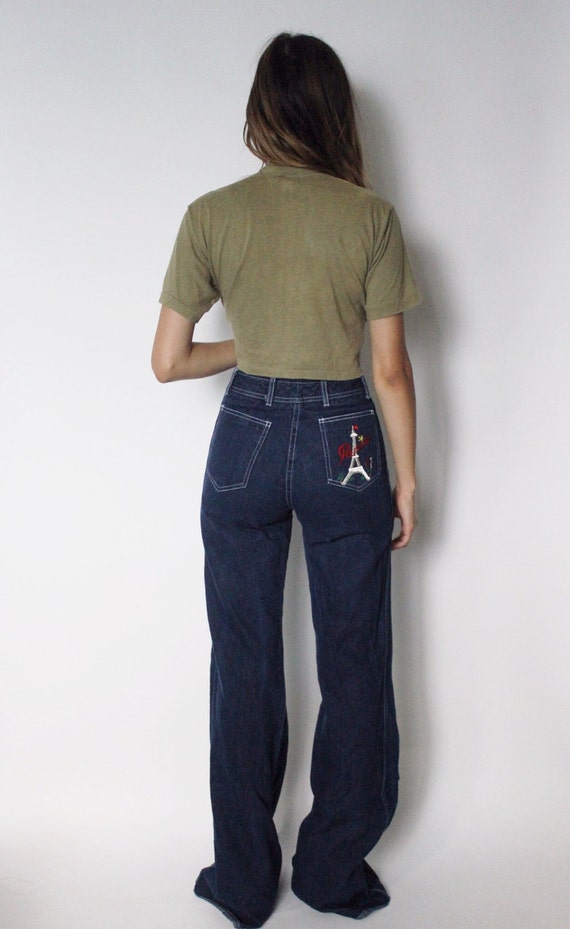 bottom flare jeans