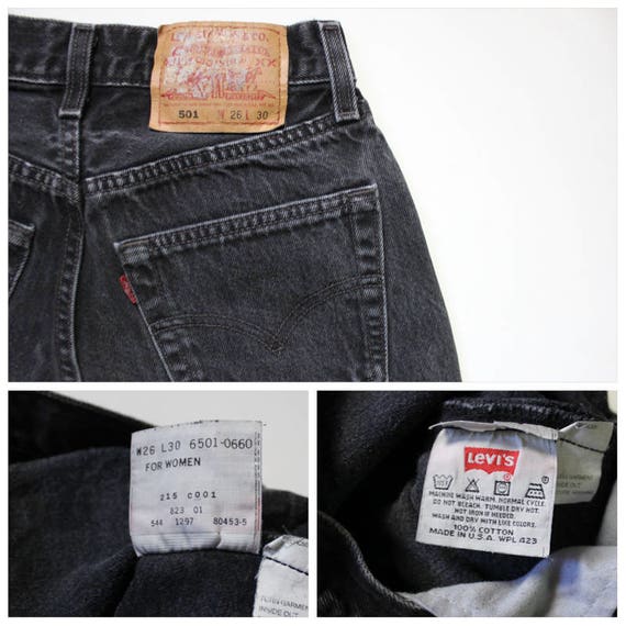 levi's 501 faded black