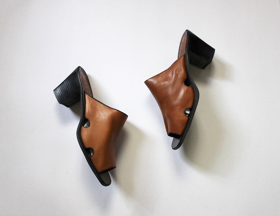 Vintage 1990s Nine West Mules 7 | Beige Mules | Sl