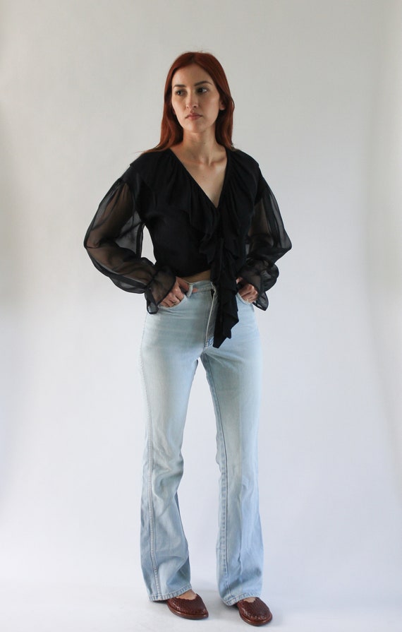Vintage 1970s Brittania Bell Bottom Jeans 24.5 | 7