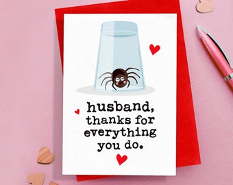 Funny Valentine Card for Husband, Valentine's Day, Funny Husband Card, Husband Birthday Card, Partner Anniversary