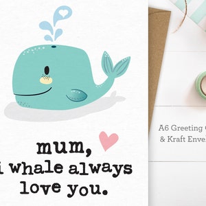 Funny Mother's Day Card Love You Mum Card Birthday Card For Mum Mum Birthday Card Mom Birthday Card Funny Birthday Card Mum image 2