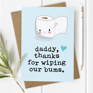 Première 1ère carte papa fête des pères de jumeaux, carte papa drôle de fête des pères de bébés, carte papa personnalisée, 1er cadeau fête des pères des enfants