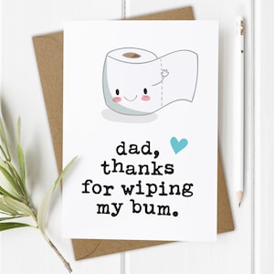 Funny First Father's Day Card, Cheeky New Dad Gift from Son, Daddy Cards from Daughter image 3
