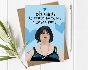 Carte de fête des pères Gavin et Stacey, carte de fête des pères drôle, carte d'anniversaire de papa Nessa